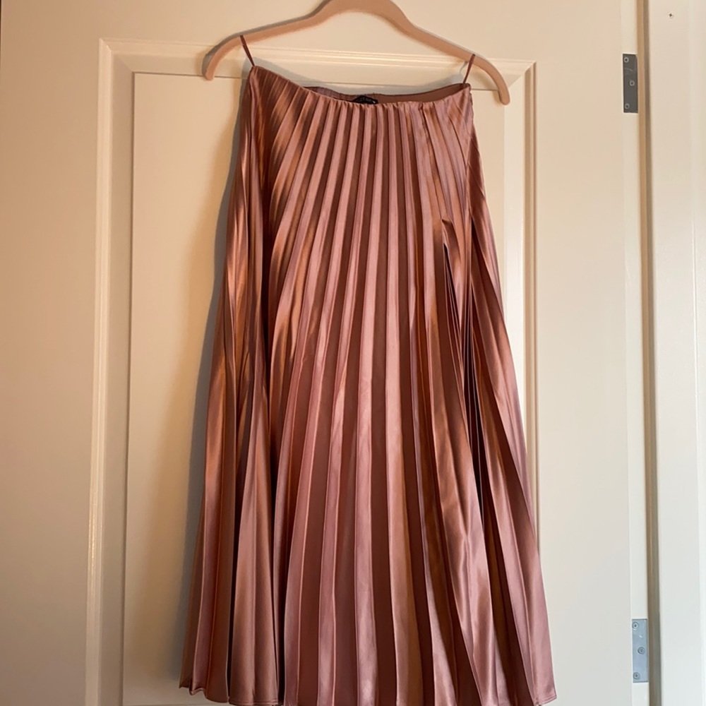 ZARA blush pink long skirt